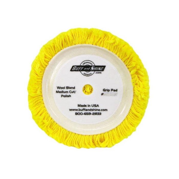 Buff And Shine 160 mm Yellow Wool Pad