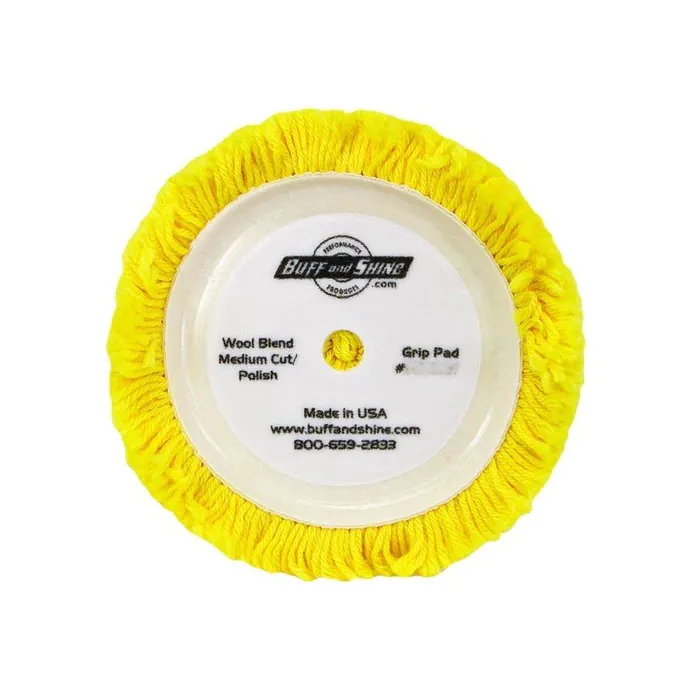 Buff And Shine 160 mm Yellow Wool Pad