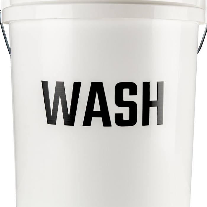 North Detailing Bucket Stickers Black - Wash, Rinse and Wheels