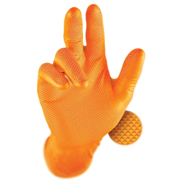 Grippaz 246 Ultimate Non-Slip Nitrile Gloves - Orange