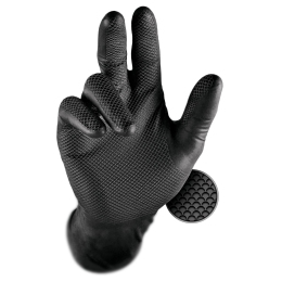 Grippaz 246 Ultimate Non-Slip Nitrile Gloves - Black