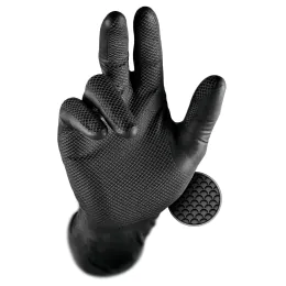 Grippaz 246 Ultimate Non-Slip Nitrile Gloves - Black