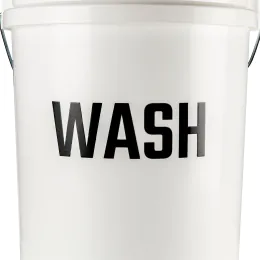 North Detailing Bucket Stickers Black - Wash, Rinse and Wheels