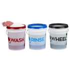 Gtechniq Bucket Stickers - Wash, Rinse and Wheel