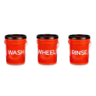 Gtechniq Bucket Stickers - Wash, Rinse and Wheel